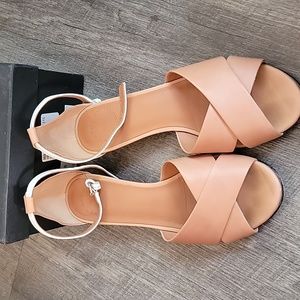 Two tone sandals
